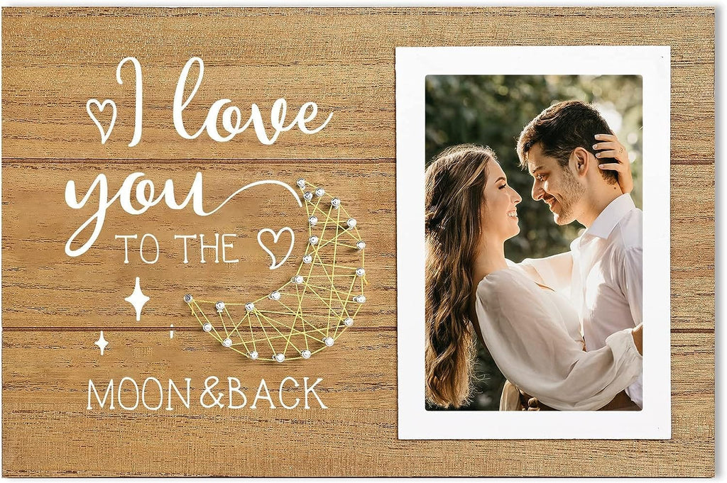 Romantic Gifts for Couples Hinged Wooden Photo Frame Gift with Personalized  Picture | Udelf